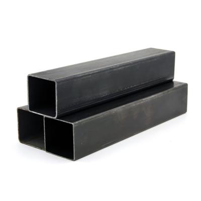 China ASTM Original Black 25 40 Square rectangular steel pipe Q235 Especificaciones tubo de de acero equivalente for sale