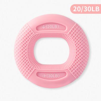 China Hand Rehabilitation Exercising Hand Grip Device Silicone Grip Ring Hand Exerciser Finger Training Equipment Male Muscle Training Grip Ball for sale