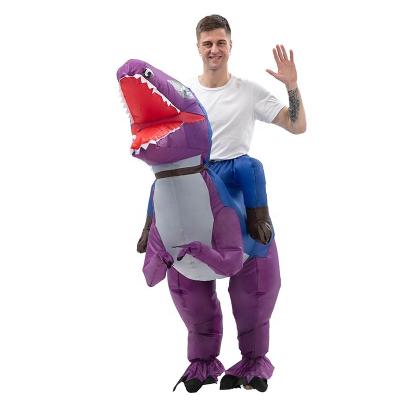 China 2021 New Halloweenparty Inflatable Dinosaur Costume Tyrannosaurus Cosplay Mount ES-3123 for sale