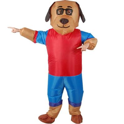 China Hot Cartoon Cloth Halloween Doll Costume Funny Animal Doll Props Clothes Harpy Dog Dress Up Inflatable Clothes for sale