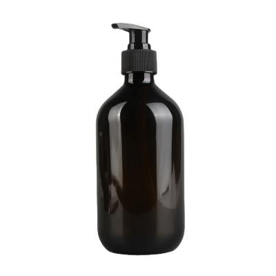 China BPA Free Empty Plastic Hand Sanitizer Bottle 10oz 16oz 300ml 500ml Dispenser Lotion Pump Bottle Plastic Round Bottles For Shampoo for sale