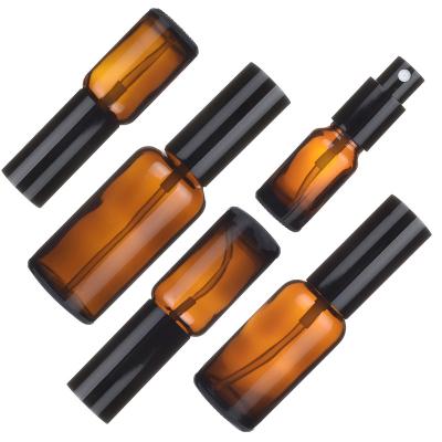 China Factory Direct Sale Amber Essential Oil Skin Care Cosmetic Dropper Glass Bottle for sale