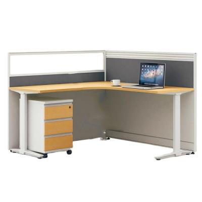 China Modular Expandable Wooden Workstation Office Workstation Office Cubicle Desk for sale