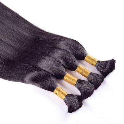 China Best Silky Straight Wave Selling Brazilian Human Straight Hair Braid Hair Volume for sale