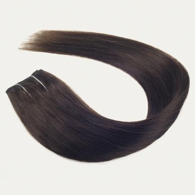 China Straight Hair Wave Hair 8A Grade Silky Straight Hair 100% Real Clip In Hair Extensions For Black Women for sale