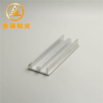 China Economic Slotted Aluminum Extrusion Profiles Sandblasted / Brushed Pre Finish for sale