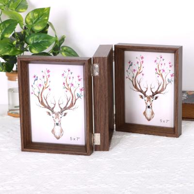 China Factory Direct Sales Durable Eco - Friendly Folding Wall Hanging Picture Photo Frame With Glass for sale