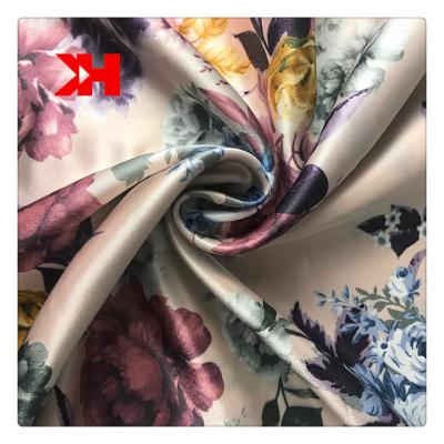 China Designer fabric 100% Kahan satin fabric stain resistant polyester top sales white pure silk satin silk for sale