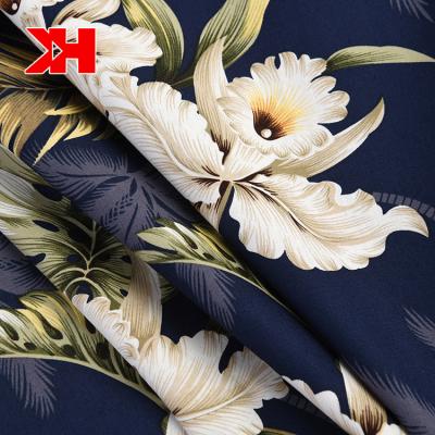 China Kahn Good Price Organic Hawaii Design 100% Cotton Poplin Printed Fabric Raw Floral Custom Fabric for sale