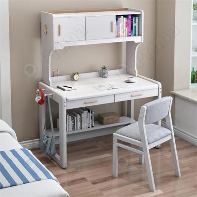 China (Other) Dressers Bedroom Simple Design Adjustable White Wooden Makeup Table With Light Mirror for sale