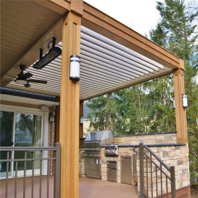 China Hot Selling Pergola Easily Assembled Motorized Canopy Bioclimatic Pergola Aluminum Pergola for sale