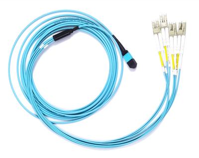 China Multimode Fiber Distribution Frame Abalone MPO OM3 OM4 FTTH Patch Tie Down MTP MPO Fiber Optic Patch Cord for sale