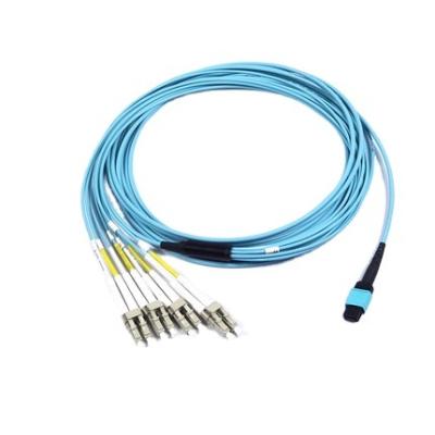 China Fiber Optic Distribution Frame Abalone 40G 100GB MPO/MTP Breakout Cable Trunk Cable Jumper for sale