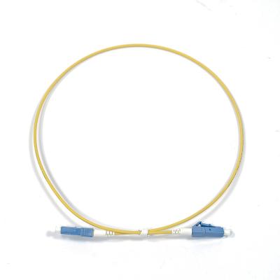 China Abalone FTTH Single Mode Indoor Jumper Fiber Optic Patch Cord Simplex Cable for sale