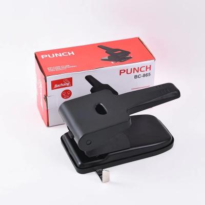 China Widely Used Makers Head Double Hole Puncher Binding Manual Puncher Loose Sheets With Single Tape Measure Puncher for sale