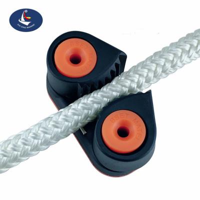 China Marine Outfitting Boat Fast Entry Nylon Rope Fairlead Sailing Cam Cleat Compound 2 Row Ball Bearing Matic Cam Cleat With Main Ring Pila for sale