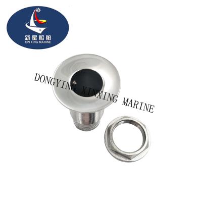 China Marine Outfitting Boat Parts Thru Hull Outlets With Hose Connection 316 Stainless Steel Marine Hardware for sale