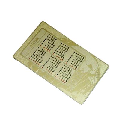 China Europe Etched Stainless Steel Metal Business Card Personalized Gold Metal VIP Card Metal Card for sale