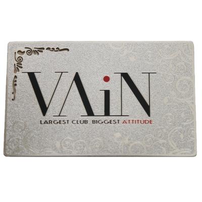 China Europe Professional Metal VIP Custom Card Etched Creative Metal Business Card Cavity Corrosion Metal Card for sale