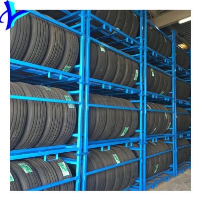 Cina Customized Stackable Movable Stacking Tire Pallet Stack Rack System in vendita