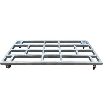 Cina Heavy Duty Customized Size Load Capacity Movable Steel Metal Pallet Trolley in vendita