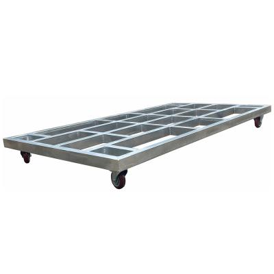 China Metal Steel Pallet With Caster Wheel Metal Trolley en venta