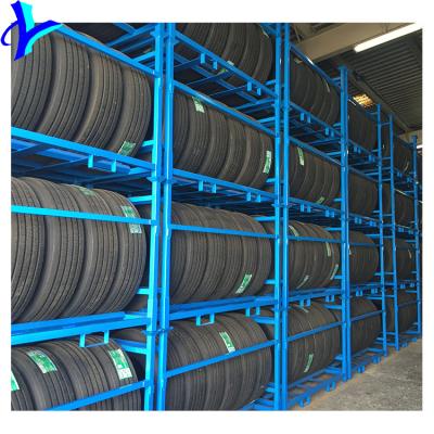 China China Factory Direct Selling 5% Discount Powder Coated Steel Tire Rack en venta