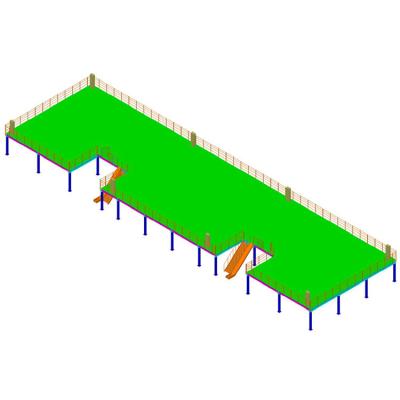 China Size Customized Heavy Duty Warehouse Steel Mezzanines for sale