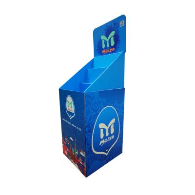 China Wholesale Paper Supermarket Display Rack Promotion Trash Bin Paper Cardboard For Product Display for sale