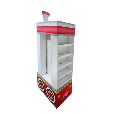 China Super Corrugated Display Rack CMYK Pallet Cardboard Promotion Paper Display Boxes for sale