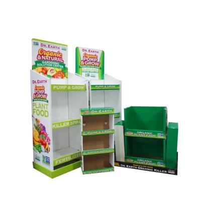 China Cardboard Pallet, Box and Sidesick Floor Display Stands Paper Display for sale