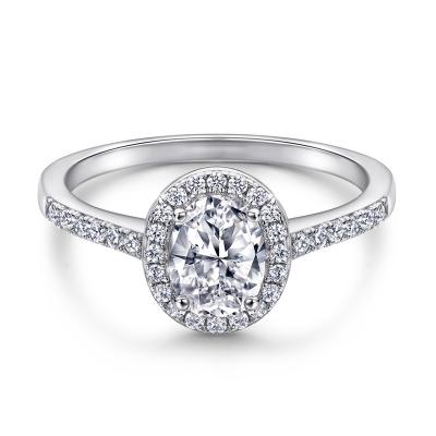 China Wholesale 4A+ FASHIONABLE Zircon Engagement Wedding 925 Sterling Silver Ring for sale