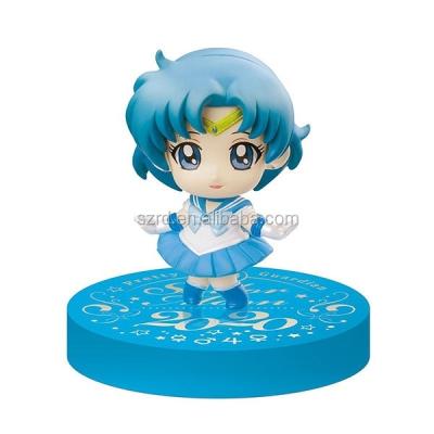 China Plastic cartoon toy Q version cartoon figures small mini chibi girl boy PVC toys for sale