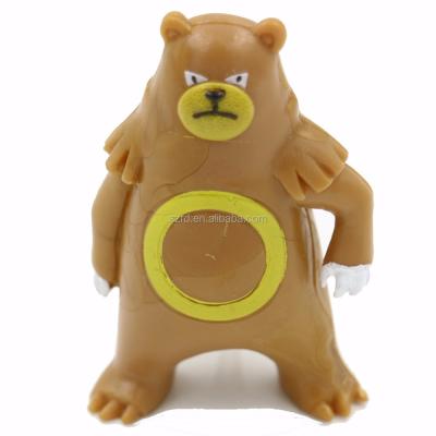 China Cartoon Toy Cute Animal Toys For Children 2021 Hot Selling Custom Plastic Toy Custom 3D Toy Bear for sale