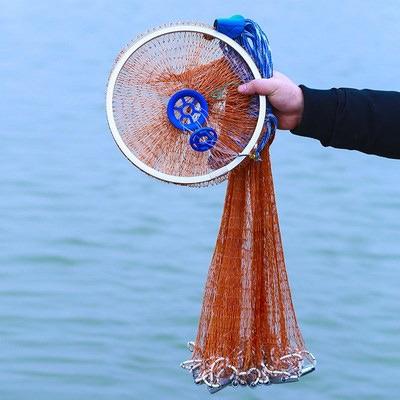 China Wholesale High Strength Monofilament Nylon Fly Hand Cast Nylon Cord Fishing Net Cotton Casting Fishing Nets For Sale for sale