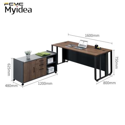 China Executive Modern Minimalist Office Convertible Industrial Office Manager Boss Style Furniture Desk for sale