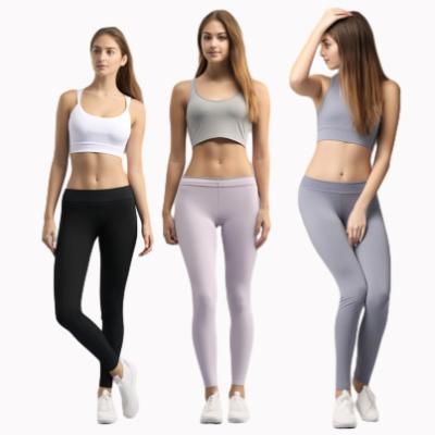 Cina Tazza alta Stretta Compressione Comfort Butt Soft Lift Leggings senza cuciture Sport Fitness Leggings Yoga Set in vendita