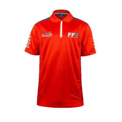 Cina Unisex Short Sleeve Red Racing Sports Polo Shirt con logo personalizzato Racing Sports Game in vendita