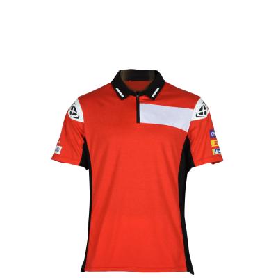 China Tecido de algodão Respirável Manga Curta Tennis Camisa de Polo Design de Pescoço T-Shirt para Homens à venda