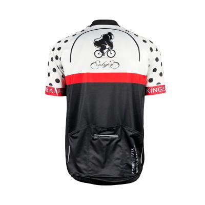 China Customized Logo Printing Men's Short Sleeve Cycling Jersey for Wholesales OEM Service for sale