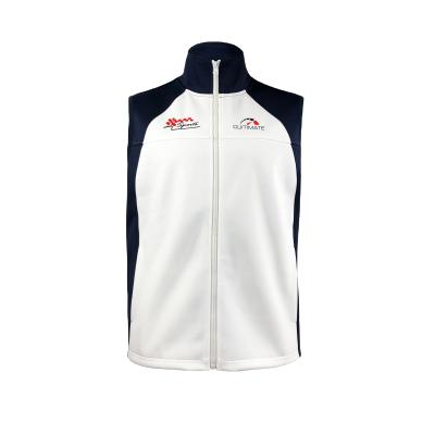 China Aviliable Sample Custom Team Name Sports Vest Windproof White Racing Motorcycles Vests for sale