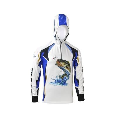 China Fully Sublimation Print Custom Logo 100% Polyester Quick Dry Sun Protect Fishing Suit for sale