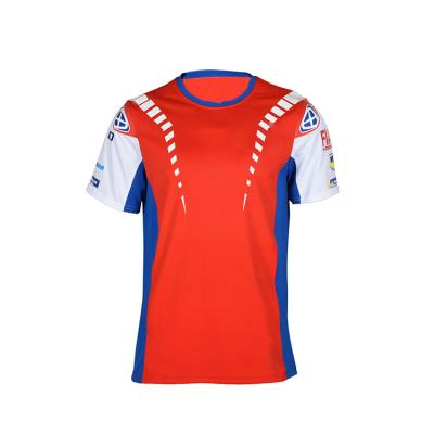 China Vestuário desportivo Wicking Respirável Vermelho Logotipo personalizado Algodão Spandex Golf T-Shirt para adultos à venda