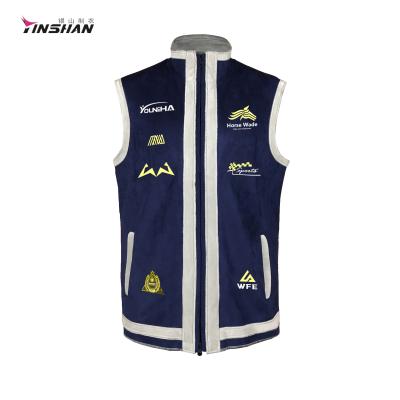 China Logotipo personalizado cremallera chaqueta suave entrenamiento masculino camisetas de entrenamiento sin mangas chaleco deportivo gimnasio en venta