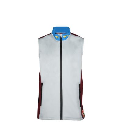 China Customized Men's Gray Windproof Winter Work Cargo Softshell Sports Vest for Men's Work for sale