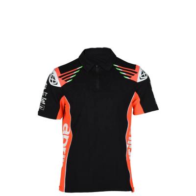 Cina Disegni personalizzati Abbigliamento da squadra Abbigliamento traspirante cotone Motor Racing Polo nero T-shirt per uomini in vendita