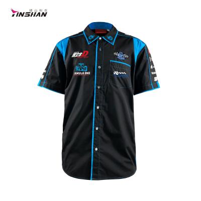 China Customized Logo Sports Embroidered Shirt for Racing and Motorcycling Sportswear Design for sale