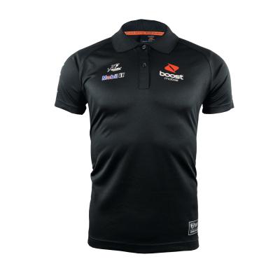 China Camisa de polo unisex personalizada com função Wicking e respirável e design do logotipo da Moto à venda