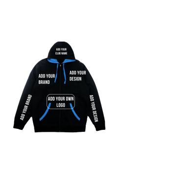 China Hooded Collar Customized Logo 100% Polyester OEM Racing Pit Crew Zipper Long Sleeve Gym Hoodie Sport Wear for sale