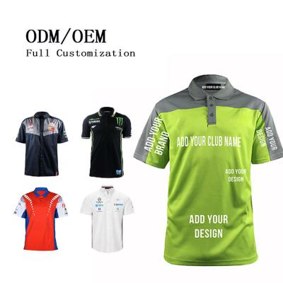 China Men's Polo Shirt Full Customization Polyester Green Club Print Cricket Jersey for Club for sale